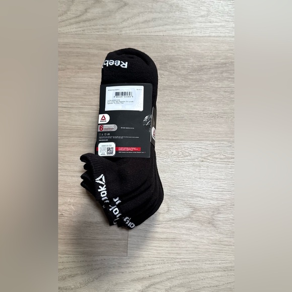 Reebok Black Low-Cut Athletic Socks - 3 Pack - Picture 2 of 3
